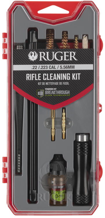 Allen AR-15 Cleaning Kit, For 556/223 AR15, Red and Gray