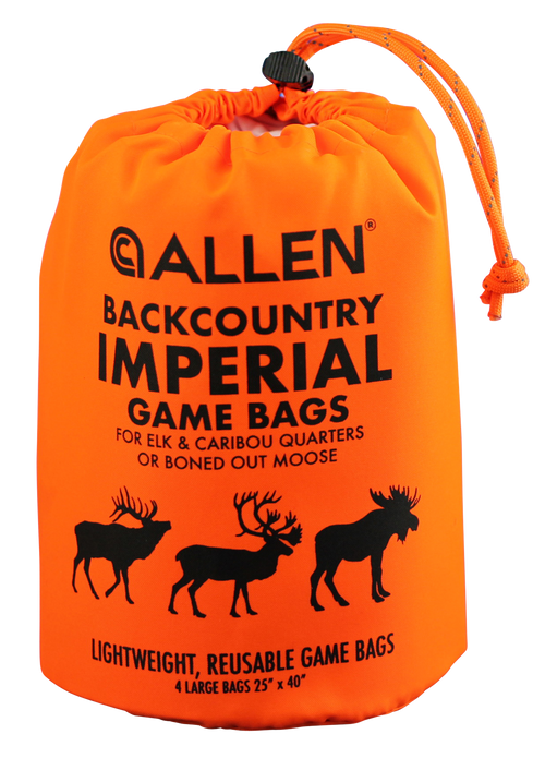 Allen BackCountry Imperial Elk Game Bag Set Orange Polyester 4 Bags