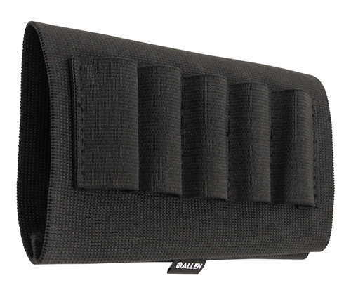 Allen Buttstock Shell Holder Shotgun 5 Rounds Black Elastic
