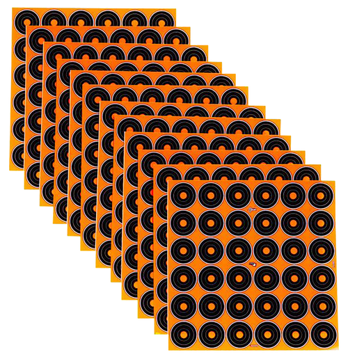 EZ-Aim Splash Reactive Black/Orange Self-Adhesive Paper Bright Yellow Enhancement 12 Pack