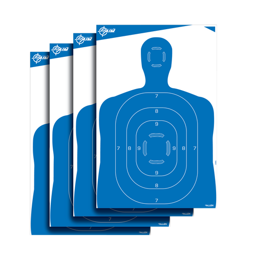 EZ-Aim Silhouette Silhouette Paper Hanging 23" x 35" Blue/White 4 Per Pkg