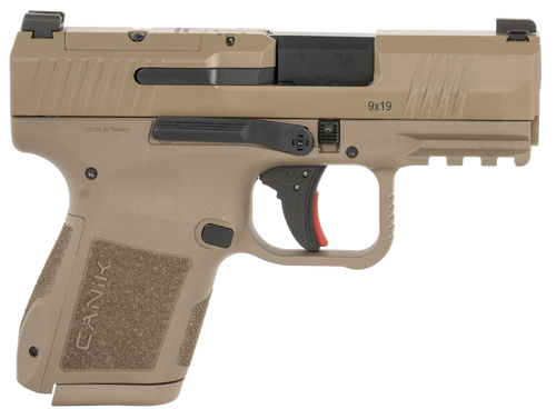 Canik METE MC9 9mm, 3.18" Barrel, Matte Finish, Flat Dark Earth Frame, Black Slide, Optic Ready, 10Rd, 2 Mags, California Compliant