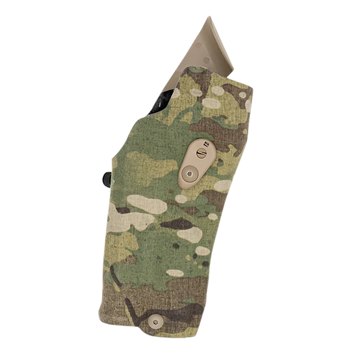 Safariland ALS Tactical Holster, Fits GLOCK 47 with Red Dot and X300 Sized Light, Cordura Finish, Multicam, Laminate Contruction