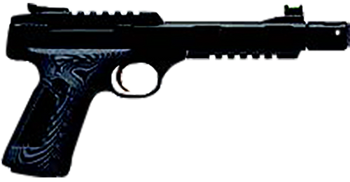 Browning Buck Mark Contour Pro 22 LR 10rd,4.40" Black Threaded Compensator Barrel, Matte Black Picatinny Rail Receiver, Matte Black Aluminum Frame Picatinny Rail, Black/Gray G10 Grip