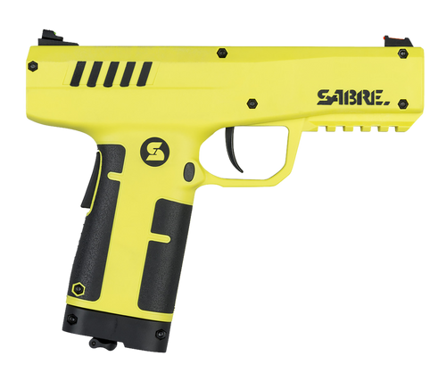 Sabre Compact Pepper Launcher, Yellow, Includes Case