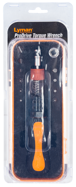 Lyman Torque Wrench Black/Orange Steel Rubber Handle