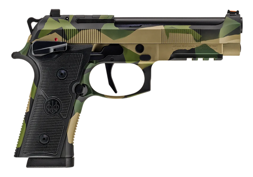 Beretta 92XI Foreign Combat Series 9mm, 4.7" Barrel, Splinter Camo Cerakote, 18rd