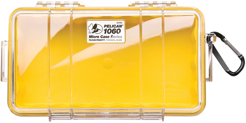 Pelican Micro Case YelloClear Polycarbonate 9.88" Long