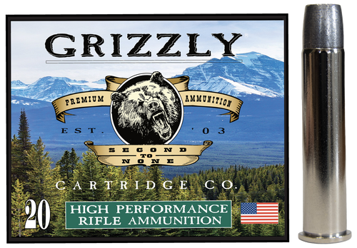 Grizzly Ammo 45-70 Gov+P 405gr Bonded Flat Point, 20rd Box