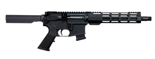 Alexander Arms Highlander 17 HMR,11" Fluted Threaded Barrel, Black, Picatinny, SBA Tactical Brace, A2 Grip, 10rd