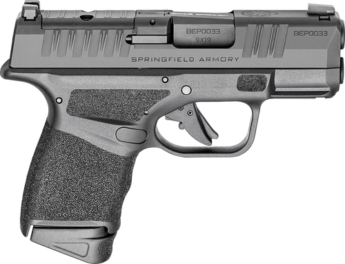 [706397991173] Springfield Hellcat OSP CA Legal 9mm, 3" Barrel, Melonite Black, Crimson Trace CT-1500, Tritium, Optics Ready, 5x10rd, Range Bag, California Compliant