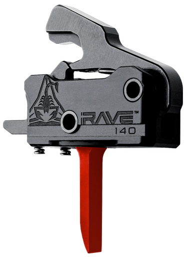 [850043415473] Rise Armament RA-140 Trigger Super Sporting Black/Red Flat Fits AR-Platform