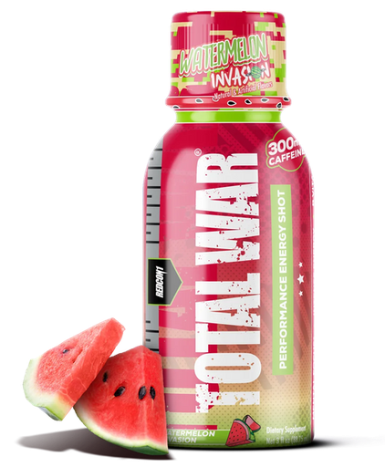 [810044577716] Redcon1 Total War Energy Shots Watermelon Invasion 12 Pack