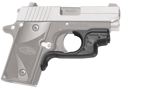 [610242006656] Crimson Trace LG492G Laserguard 5mW Green Laser with 633nM Wavelength & 50 ft Range Black for Sig P238, P938