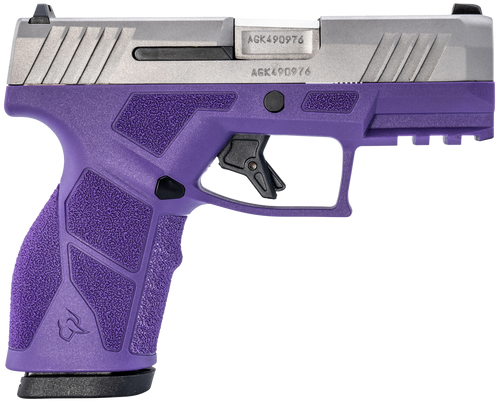 [725327637158] Taurus GX2 9mm,3.37" Matte Stainless Steel Barrel, Matte Serrated Stainless Steel Slide, Dark Purple Stainless Steel Frame Picatinny Rail, 13rd