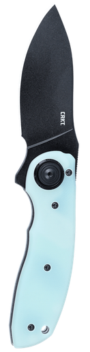 [794023542004] Columbia River BOT Deadbolt Natural, Folding Knife, EDP Finish, Black, Blue G-10 Handle, Plain Edge, 2.21" Blade Length, AUS 10, Assisted Opening