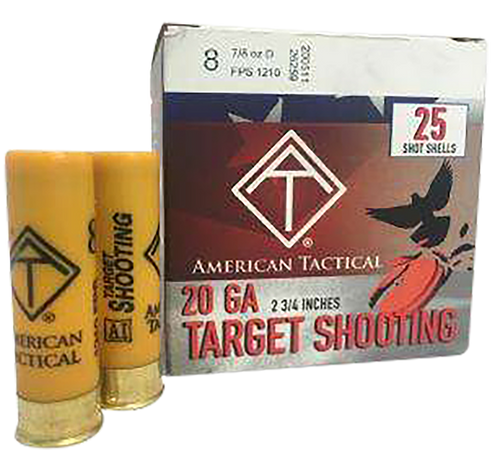 [819644021865] ATI Target Load 20 Gauge 2.75" 7/8oz 8Shot 25rd Box