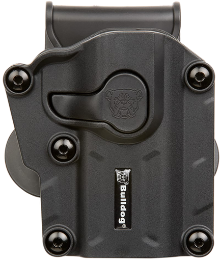 [672352012507] Bulldog Cases Max Multi-Fit Polymer Holster  Paddle, Left Hand, Black