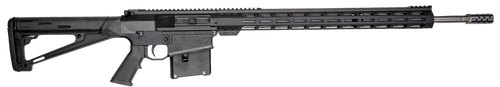 [638457793147] Great Lakes GLFA 7mm PRC 5rd,24" Stainless Threaded Barrel, Black Cerakote Picatinny Rail Aluminum Receiver, M-Lok Handguard, Hogue Fixed Black Stock, Mil-Spec Grip