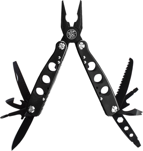 [028634706877] Smith & Wesson Knives Multi-Tool Black 6.50" Long Includes Case