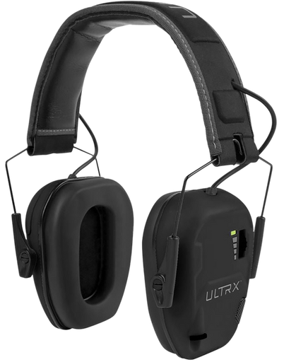 [026509076964] Allen ULTRX Bionic E-Muff, Electronic Earmuff, NRR 22dB, Rubberized Protective Coating, Midnight Gray