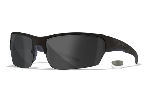 [712316011358] Wiley X SAINT S/M Smoke Gray/Clear Lens Polycarbonate Matte Black Frame