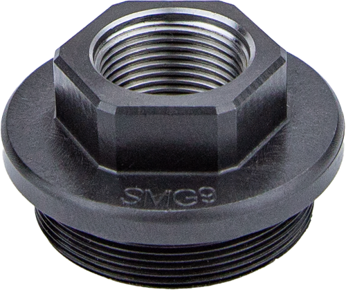 [810042350182] KGM Suppressors SMG9 Direct Thread Adapter Black Nitride Steel 1/2"x28 Threads