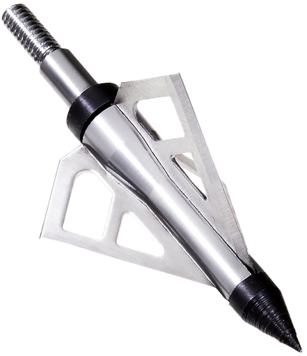 [026509146254] Allen Optimus Broadhead Stainless Steel Blades Silver 3 Pack