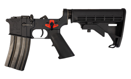 [818725013133] Franklin Armory BFSIII Lower Assembly, Aluminum Black Hardcoat Anodize for M4