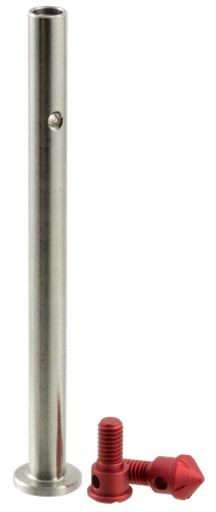 [708747547276] Strike Guide Rod Stainless Steel Rod with Red Hardcoat Anodized 7075-T6 Aluminum End Caps for Glock Gen3