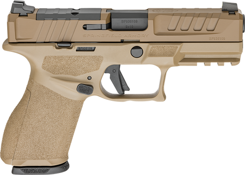 [706397982850] Springfield Echelon 9mm Compact, 4" Barrel, Optics Ready, U-Dot Sights, FDE Frame, 15rd