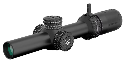 [889157002385] Swampfox Optics Arrowhead Black 1-6x24mm 30mm Tube Guerrilla Dot MIL Green Reticle