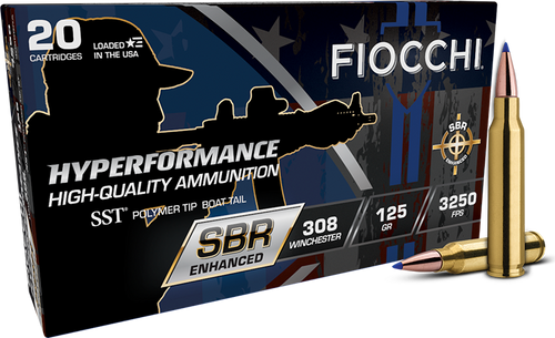 [762344866062] Fiocchi Hyperformance 308 Win 125gr, Super Shock Tip, 20rd Box