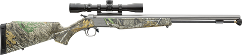 [043125021185] CVA Wolf Optic 50 Caliber, 24" SS Barrel, Optic Ready Receiver, Realtree Edge Stock, KonusShot 3-9x32mm Scope