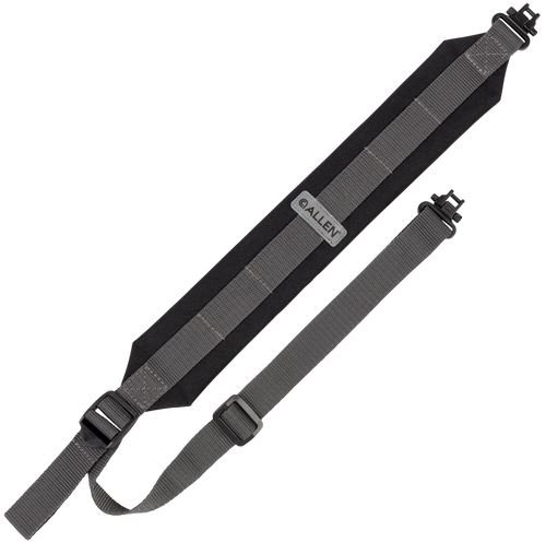 [026509079439] Allen Endura Sling, Rugged Fabric Construction, Matte Finish, Black and Gray, Includes Sling Swivels