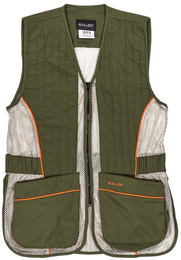 [026509008804] Allen Ace Shooting Vest M/L Olive/Tan