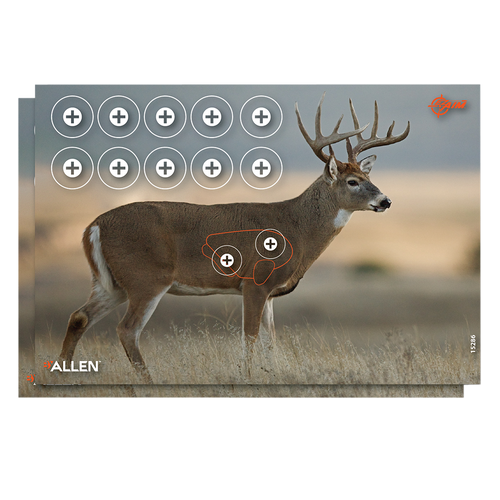 [026509046844] EZ-Aim Whitetail Deer Paper Hanging 23" x 35" Multi-Color Includes Pasters 2 Per Pkg