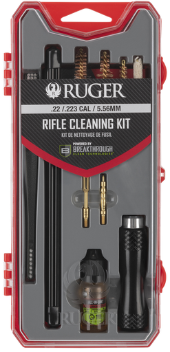 [026509081074] Allen AR-15 Cleaning Kit, For 556/223 AR15, Red and Gray