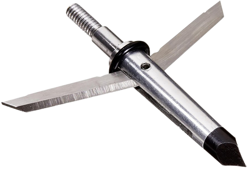 [026509045540] Allen Tomahawk Expandable Broadhead Stainless Steel Blades Silver 3 Pack