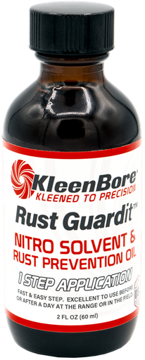 [026249006023] KleenBore Rust Guardit Nitro Solvent & Rust Prevention Oil Refill Bottle 2oz/12 per case