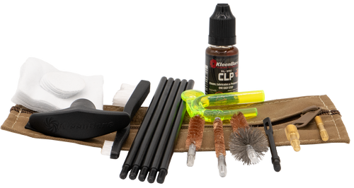 [026249005842] Kleen-Bore Compact Military/LE Tactical Kit, Cleaning Kit, Fits 9mm/556, Coyote Case