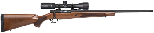 [015813282413] Mossberg Patriot Optic Full Size 350 Legend 4rd,22" Matte Blued Fluted Threaded Barrel, Matte Blued Drilled & Tapped Receiver, Walnut Fixed Stock, Vortex Crossfire II 3-9x40mm Scope