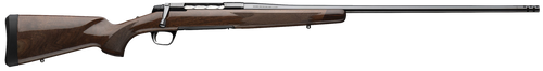 [023614857815] Browning X-Bolt 2, Medallion 6.5 Creedmoor, 22" Sporter Contour Barrel, 1:8 Twist, Threaded M13X.75, Muzzle Brake, Gloss Finish, Black, Grade III Gloss Finished Walnut Stock, 4rd, 1 Magazine