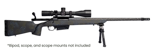 [850044680665] Horizon Firearms Vandal Carbon II 300 PRC 22" Black Diamond Fluted Barrel, Black Drilled & Tapped Fixed Receiver, Black Iota Eko X Carbon Fiber Stock