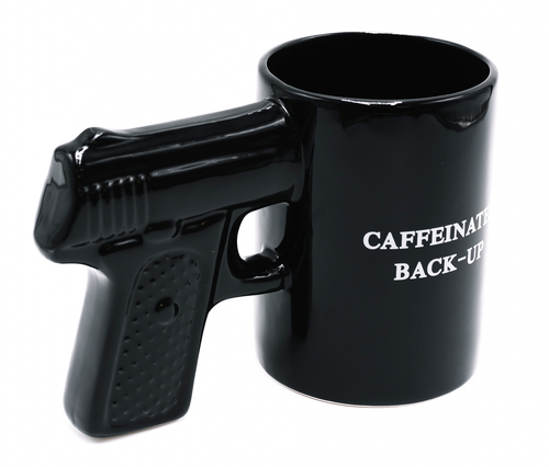 [024718513522] Caliber Gourmet CBG-M-1049 Caliber Gourmet Gun Mug Black Ceramic Pistol