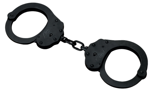 [024718513867] Uzi Accessories UZI-HCEU-BC-NIJ Handcuffs NIJ Black Steel Includes 2 Keys