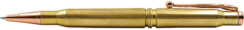 [024718511795] S&W Pepper Spray Caliber Gourmet Ball Point Pen Gold Brass