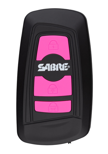 [023063808437] Sabre 3-In-1 Stun Gun Safety Tool Pink Polymer 1.15 uC Pain Rating Features Built in Flashlight
