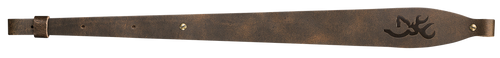 [023614415480] Browning Big Buckmark Sling made of Distressed Brown with Embossed Buckmark Leather, 25.50"-35.50" OAL & Adjustable Design for Rifles