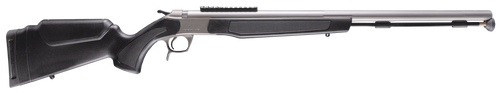 [043125220502] CVA Optima 50 Caliber 26" Stainless Fluted Barrel, 0 MOA Picatinny Rail Stainless Steel Receiver, Fixed Black Stock